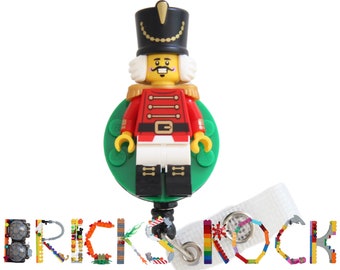 Nutcracker Badge Reel made with LEGO® Minifigure™- Pediatric - ID Badge Holder - Christmas - Holiday