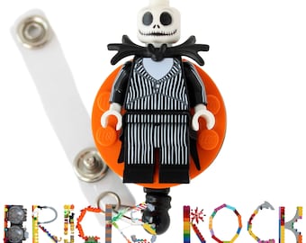 Jack Skellington™ - Badge Reel made with LEGO®- Halloween Christmas