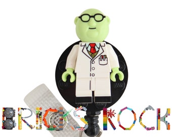 Dr. Bunsen Honeydew ™ Badge Reel made with LEGO® Minifigure™- Pediatric - ID Badge Holder - The Muppets™