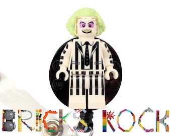 Beetlejuice™ Badge Reel made with LEGO® Minifigure™- Pediatric - ID Badge Holder