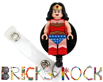 Wonder Woman™ Badge Reel Made With LEGO® Minifigure™ -  Ireland