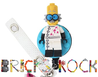 Monster Scientist - Badge Reel made with LEGO® - ID Badge Holder