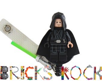 Bobine d'insigne Luke Skywalker™ fabriquée avec LEGO® Minifigure™ - Pédiatrique - Porte-badge - Star Wars©