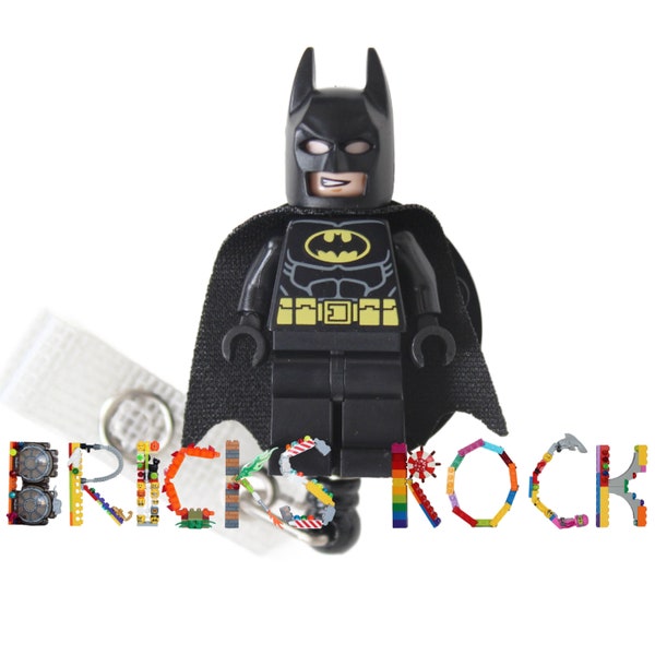 Batman™ Badge Reel made with LEGO® Minifigure™- Pediatric - ID Badge Holder - Superhero