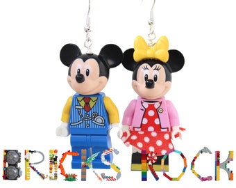 Mickey Mouse™ & Minnie Mouse™ - Earrings made with LEGO®
