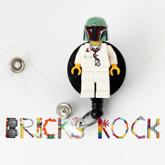 Doctor Nurse Scrubs W Boba Fett Helmet Star Wars C Badge Etsy