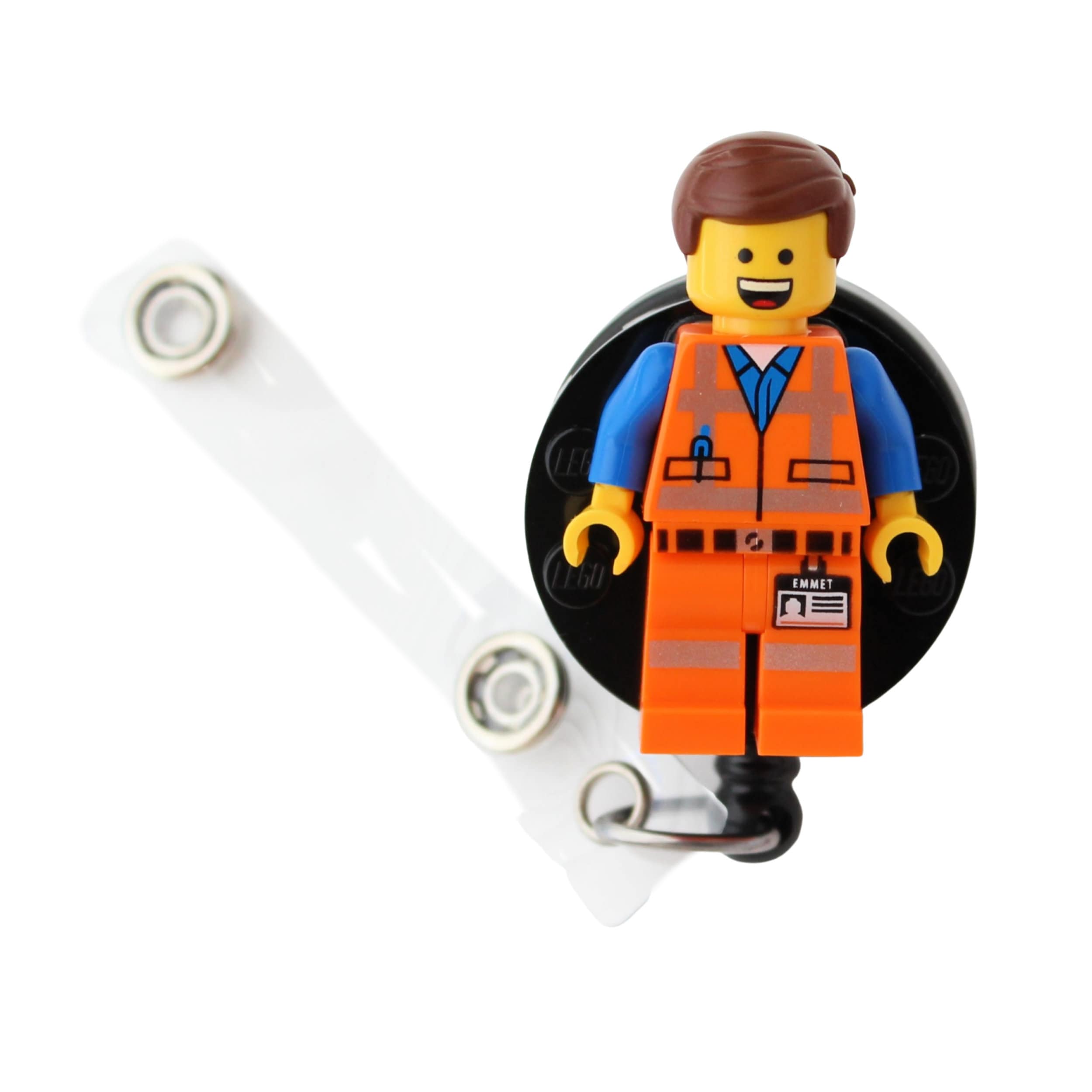 extend Easy to understand Plenary session Emmet™ Badge Reel Made With LEGO® Minifigure™ Pediatric ID - Etsy