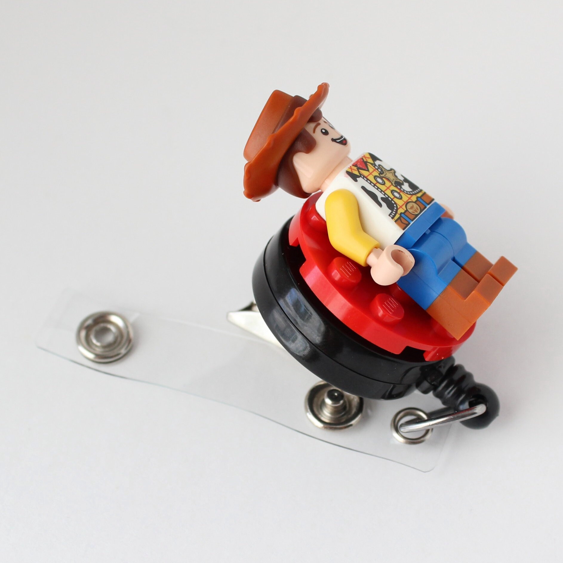 Woody™ Badge Reel Made With LEGO® Minifigure™ Pediatric ID Badge Holder Toy  Story™ 