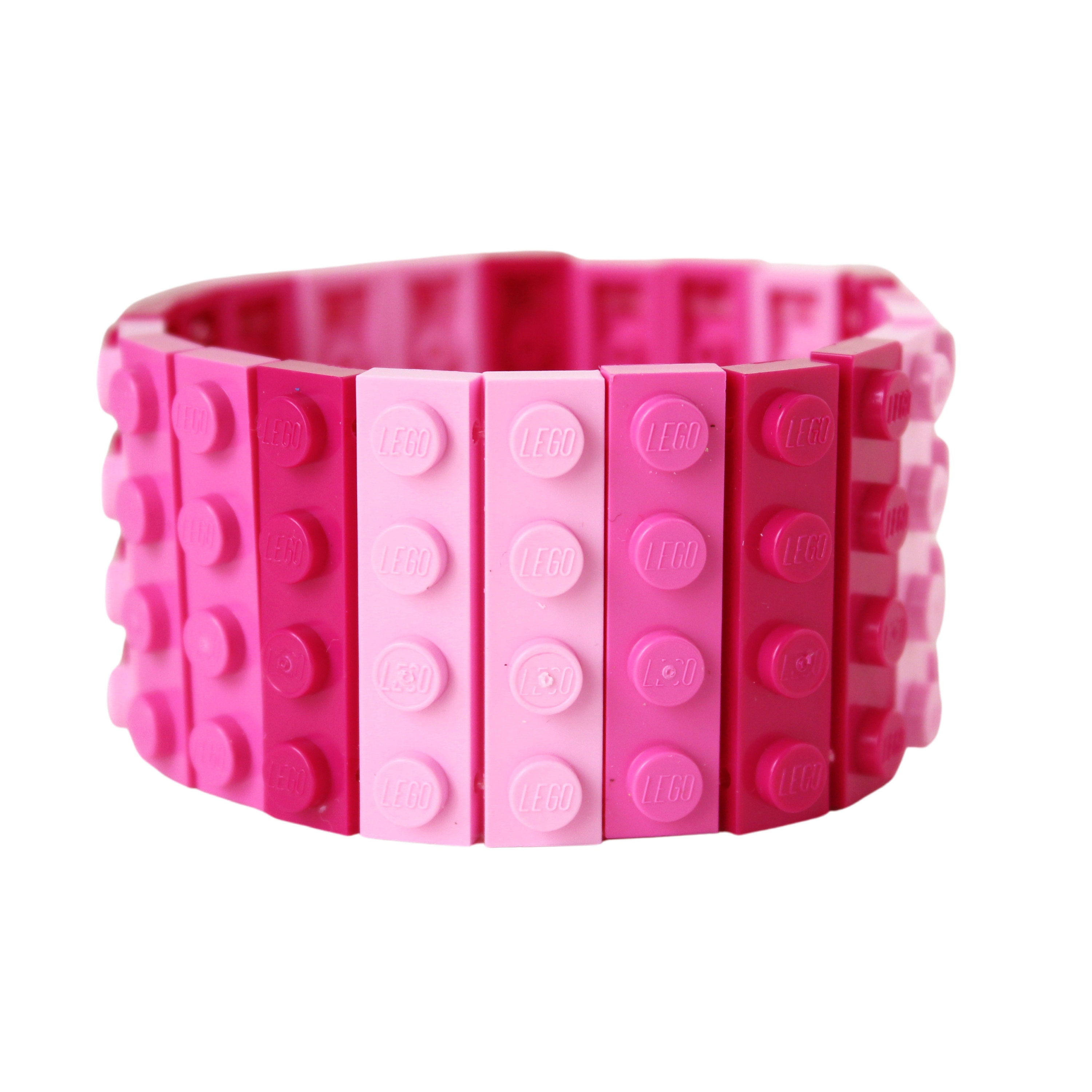 Shades of Pink Made With 1x4 LEGO® Bricks and Pieces 