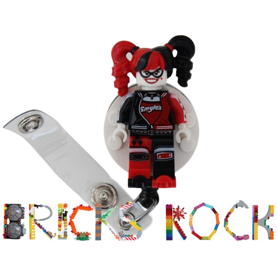 Harley Quinn™ Roller Skates Badge Reel made with LEGO® Etsy