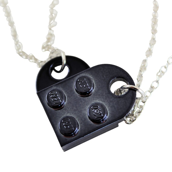 Lego black heart necklace outlet
