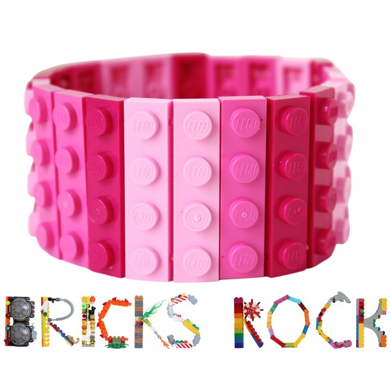 Shades of Pink Made With 1x4 LEGO Bricks and Pieces Etsy UK