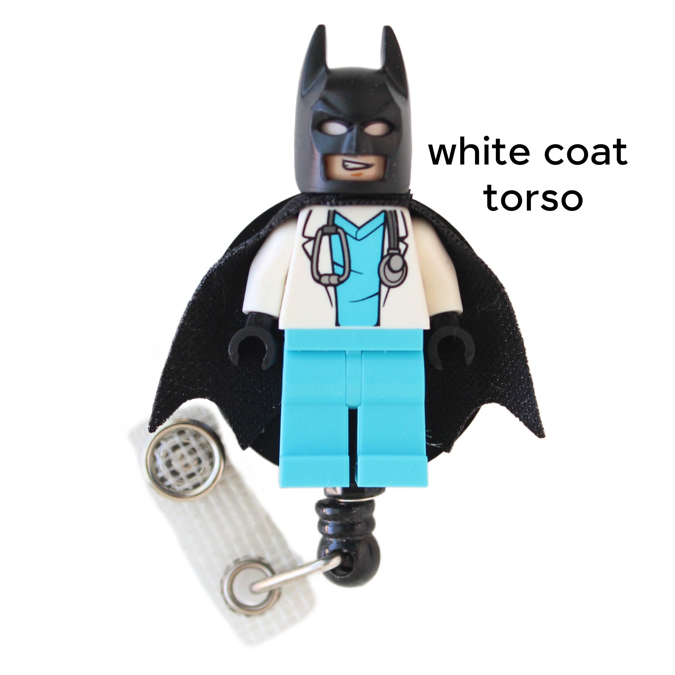 Batman™ Nurse Doctor Scrubs Badge Reel Made With LEGO® Minifigure™  Pediatric ID Badge Holder Superhero -  Canada