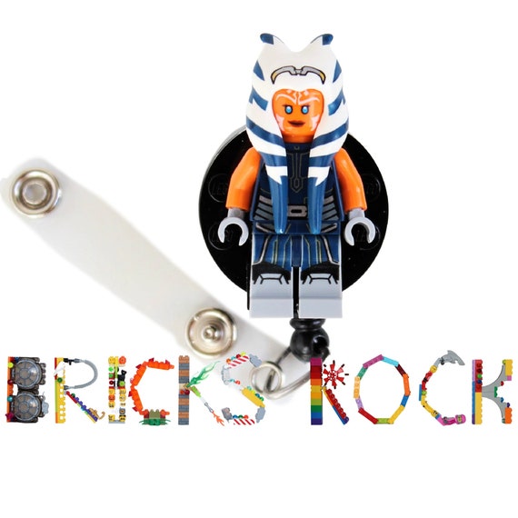 Ahsoka™ Badge Reel Made With LEGO® Minifigure™ Pediatric ID Badge Holder  Star Wars© 