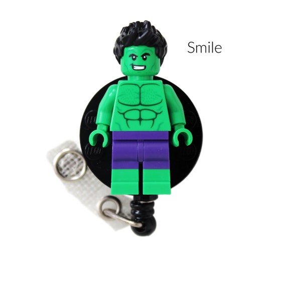 Hulk™ Badge Reel Made With LEGO® Minifigure™ Pediatric ID Badge Holder  Superhero -  Norway