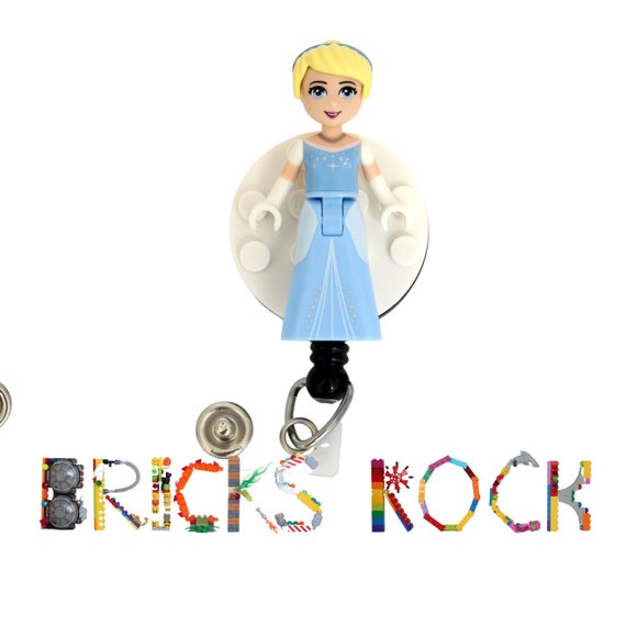 Cinderella™ Badge Reel Made With LEGO® Minifigure™ Pediatric ID Badge Holder  