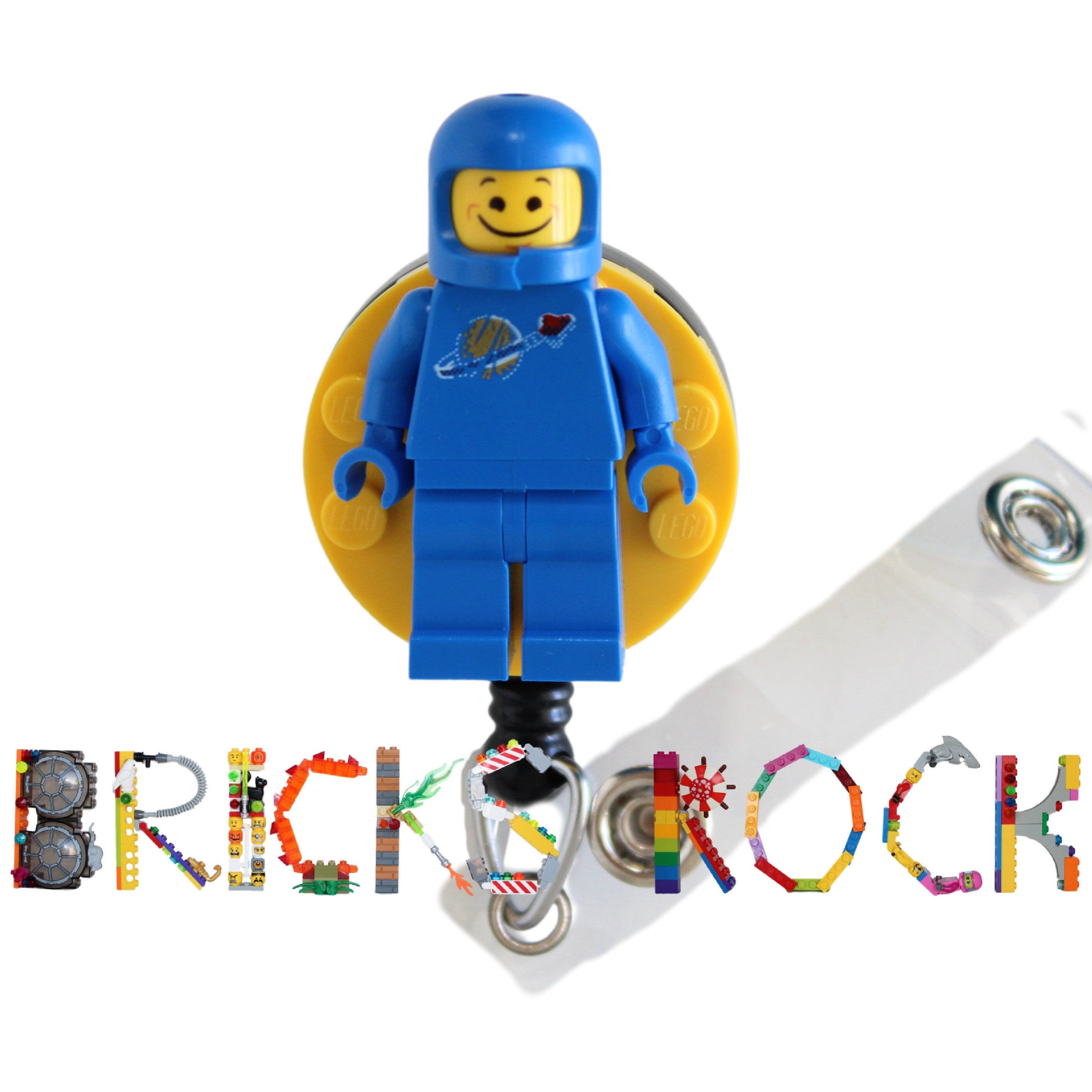 Benny Astronaut™ Badge Reel made with LEGO® Minifigure™ - Etsy België