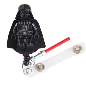 Darth Vader™ Badge Reel made with LEGO® Minifigure™ Pediatric ID Badge Holder Star Wars© image 2