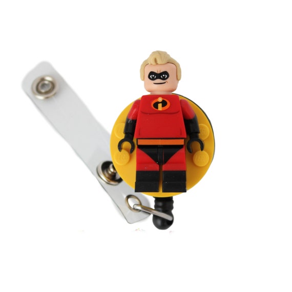 Mr. Incredible™ Badge Reel Made With LEGO® Minifigure™ Pediatric