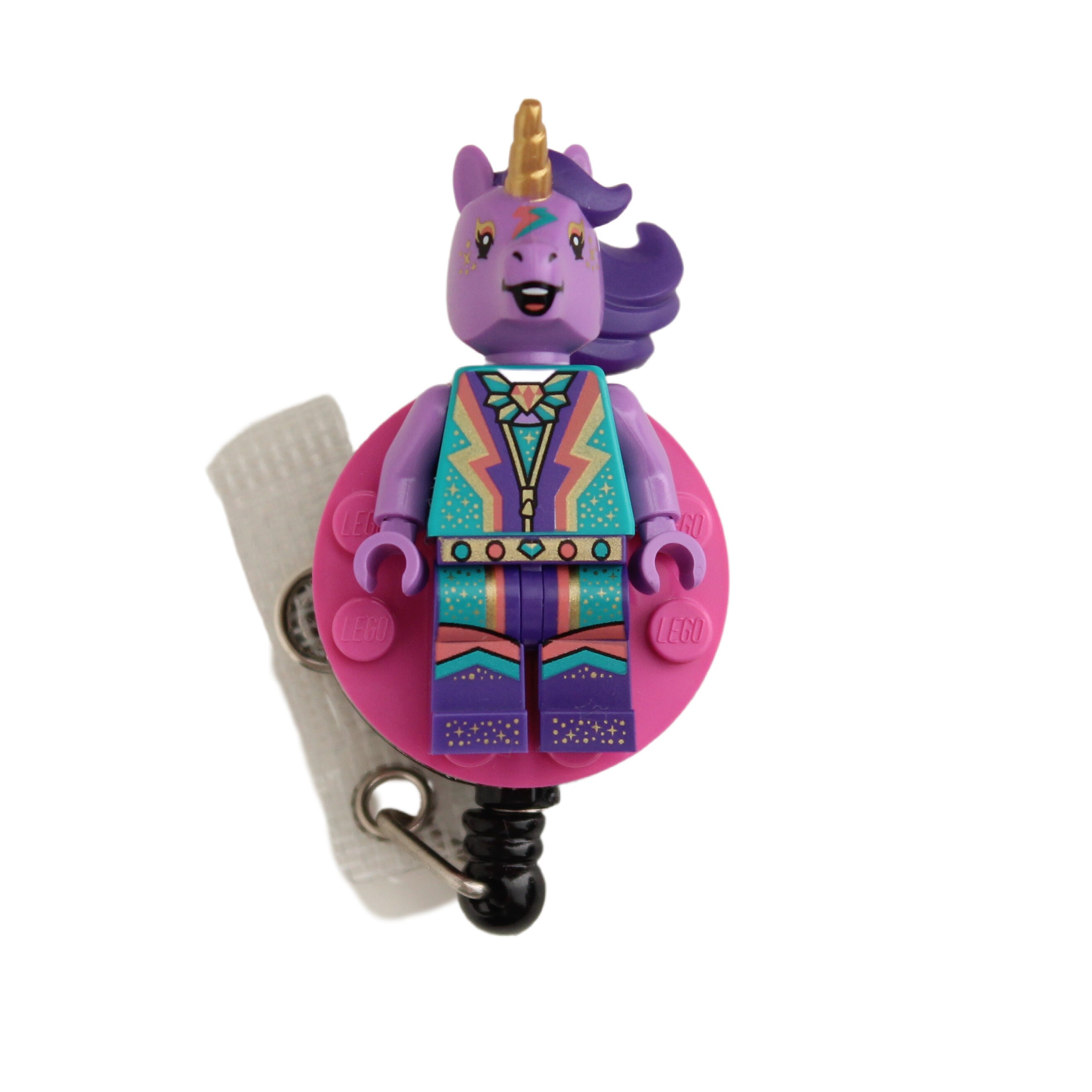Unicorn - Badge Reel Made With LEGO® - ID Badge Holder - Etsy