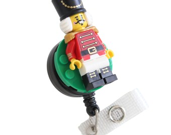 Nutcracker Badge Reel Made With LEGO®- ID Badge Holder