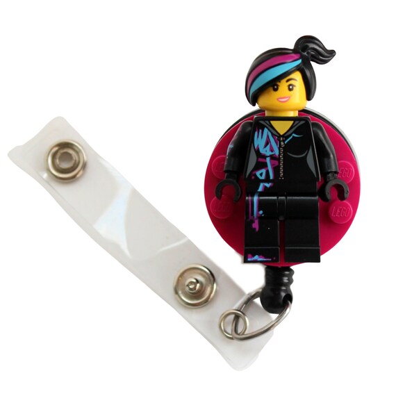 Surgeon Aqua Scrubs Badge Reel Made With LEGO® Minifigure™ Female