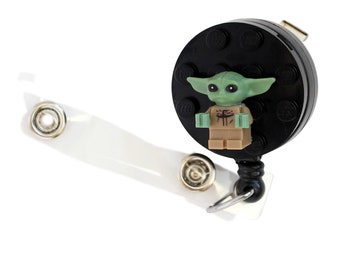 Disney Star Wars The Mandalorian Retractable Badge Reel, Grogu Badge Reel  with Clip