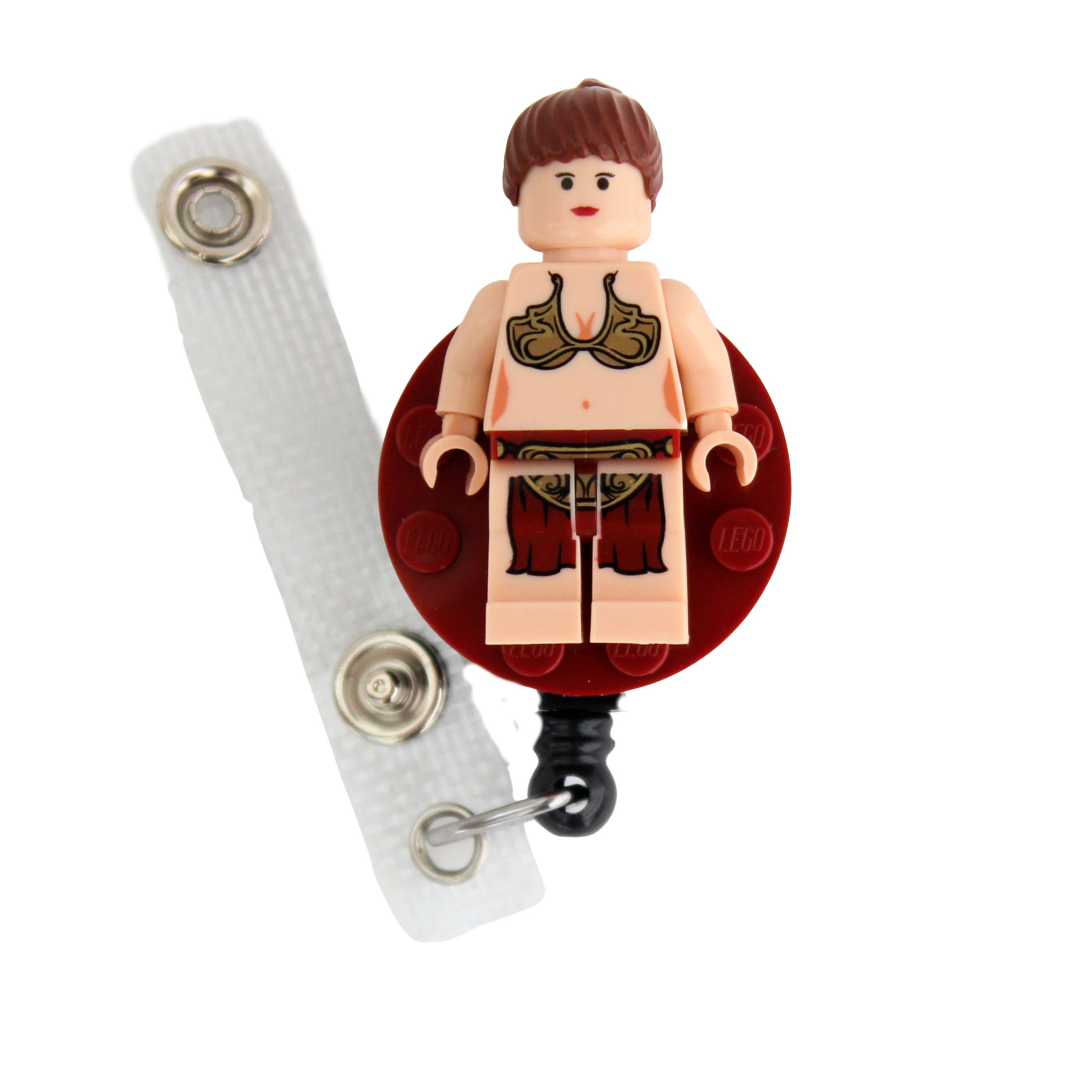 Slave Princess Leia™ Badge Reel Made With LEGO® Minifigure™ Pediatric ID  Badge Holder Star Wars© -  Denmark