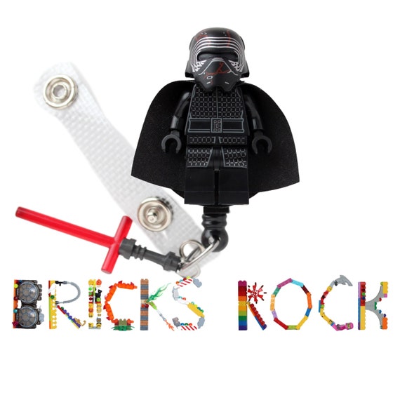 Kylo Ren™ Badge Reel Made With LEGO® Minifigure™ Pediatric ID Badge Holder  Star Wars© 