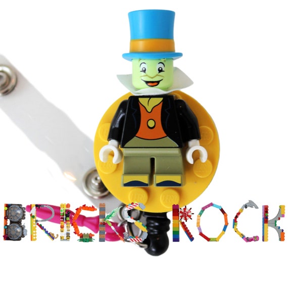 Jiminy Cricket™ Badge Reel Made With LEGO® Minifigure™ Pediatric