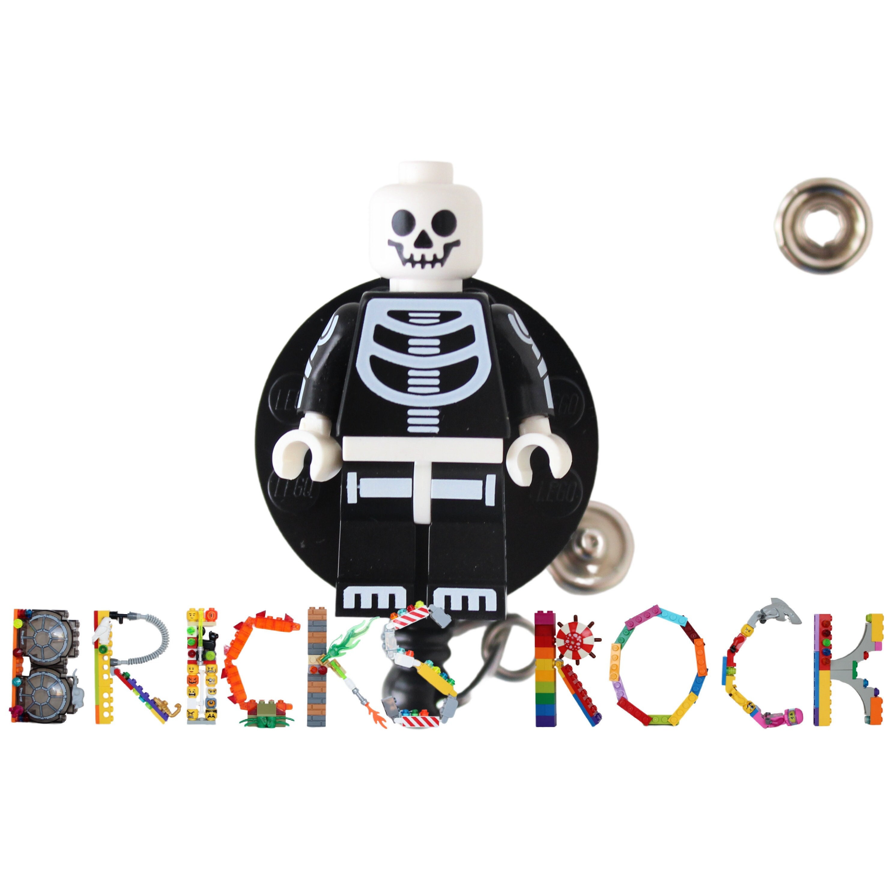Skeleton X ray Badge Reel Made With LEGO® Minifigure™   Etsy
