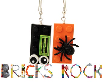 Halloween Earrings made with LEGO® bricks and pieces