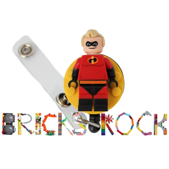 Mr. Incredible™ Badge Reel Made With LEGO® Minifigure™ Pediatric ID Badge  Holder Superhero the Incredibles™ 