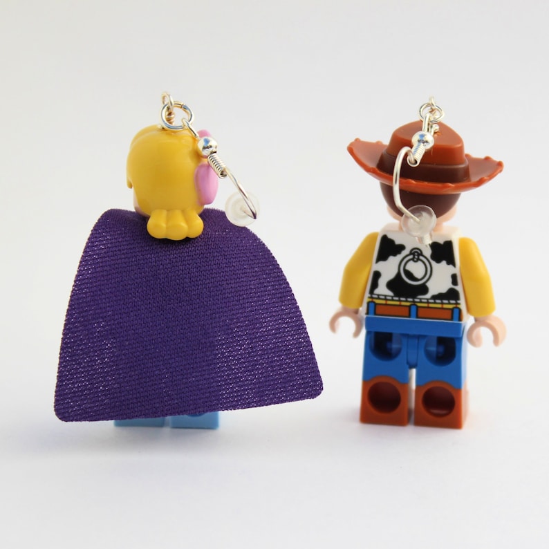 Woody\u2122 and Bo Peep\u2122 Earrings made with LEGO\u00ae Minifigures\u2122 Toy Story\u2122