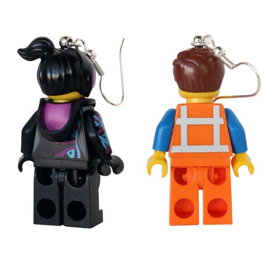 Emmet™ and Wyldstyle™ Earrings Made With LEGO® Minifigures™ the LEGO® Movie™  -  Israel