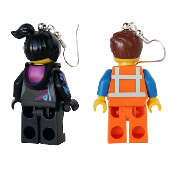 Emmet™ and Wyldstyle™ Earrings Made With LEGO® Minifigures™ the LEGO® Movie™  -  Israel