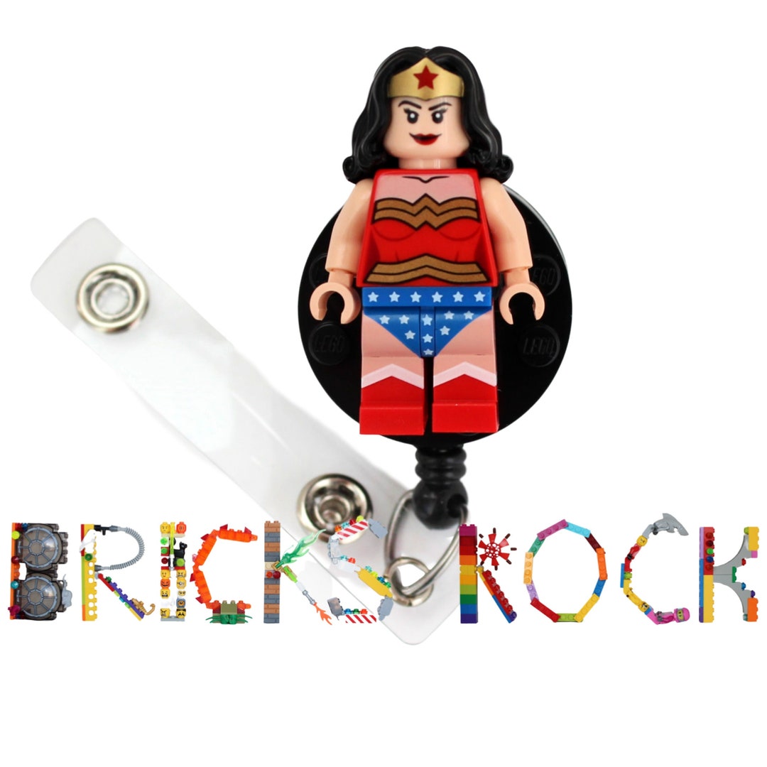 Wonder Woman™ Badge Reel Made With LEGO® Minifigure™ -  Ireland