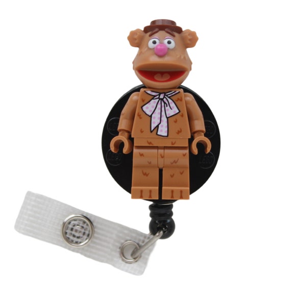 Fozzie Bear™ Badge Reel Made With LEGO® Minifigure™ Pediatric ID