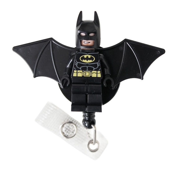 Batman™ With Wings Badge Reel Made With LEGO® Minifigure