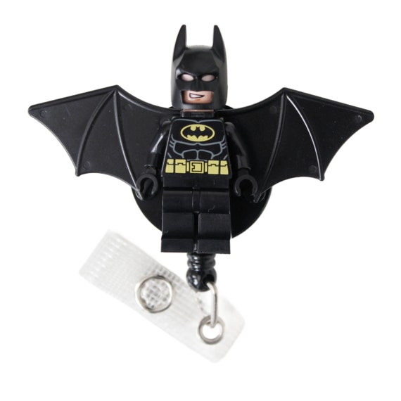 Batman™ With Wings Badge Reel Made With LEGO® Minifigure