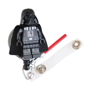 Darth Vader™ Badge Reel made with LEGO® Minifigure™ Pediatric ID Badge Holder Star Wars© image 3