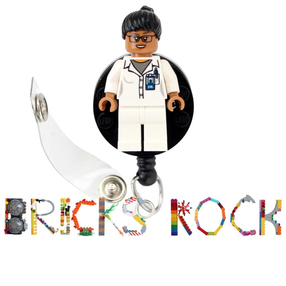 Doctor Badge Reel Made With LEGO® Minifigure™ Light Brown Skin