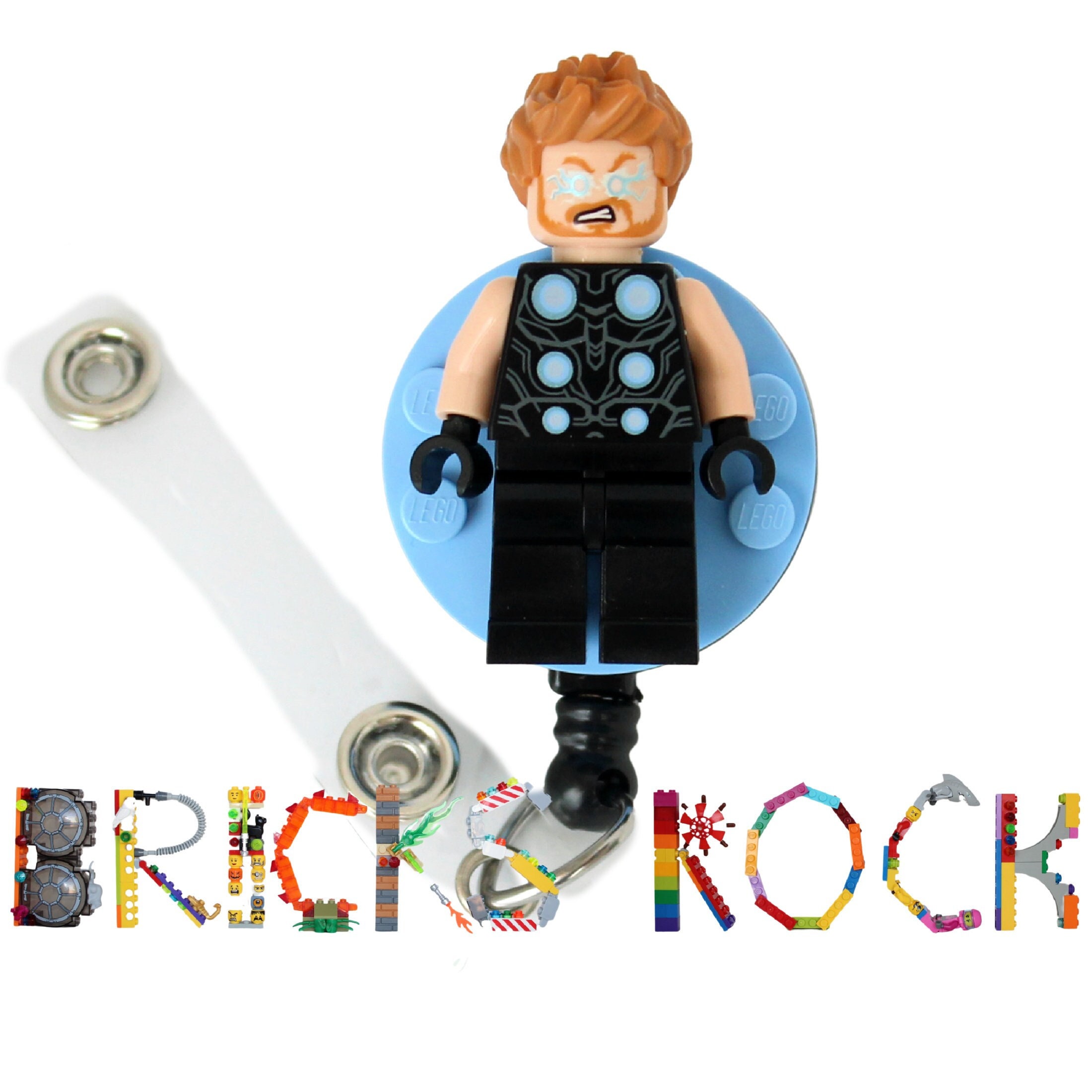 Thor™ Badge Reel Made With LEGO® Minifigure™- Pediatric ID Badge