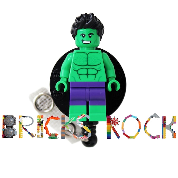 Hulk™ Badge Reel Made With LEGO® Minifigure™ Pediatric ID Badge