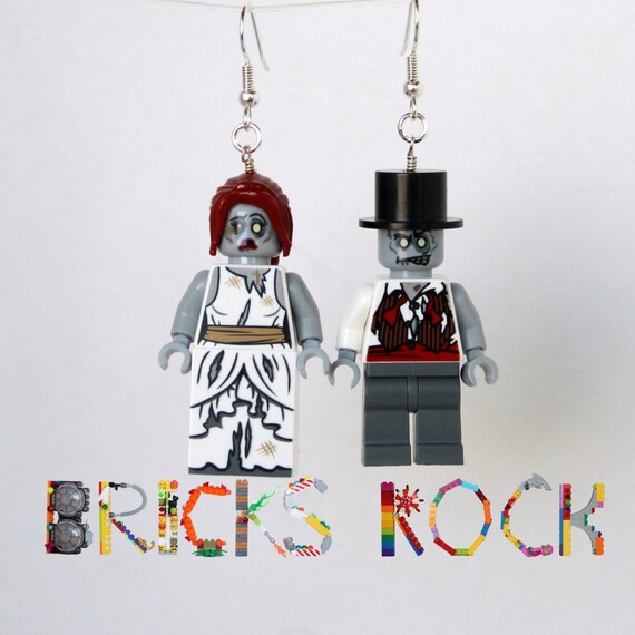 Lego Zombie Bride Minifigure With Flowers