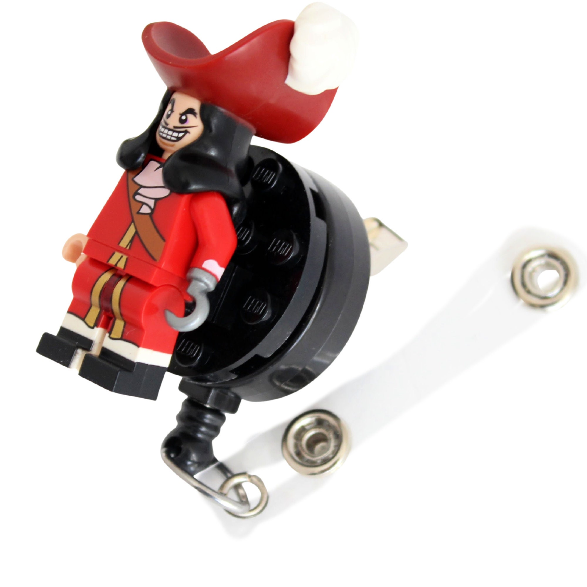 Captain Hook™ Badge Reel Made With LEGO® Minifigure™ Pediatric ID Badge  Holder 