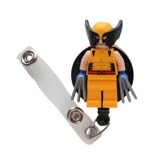 Wolverine™ Badge Reel Made With LEGO® Minifigure™ Pediatric ID