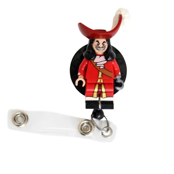 Captain Hook™ Badge Reel Made With LEGO® Minifigure™ Pediatric ID