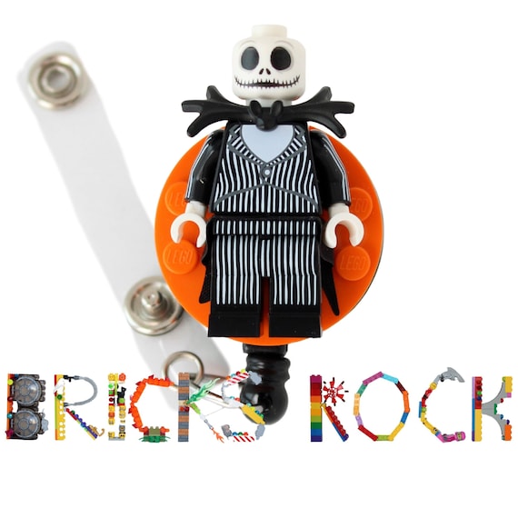 Jack Skellington™ Badge Reel Made With LEGO® Minifigure™ Pediatric ID Badge  Holder Holiday Christmas Halloween -  Canada