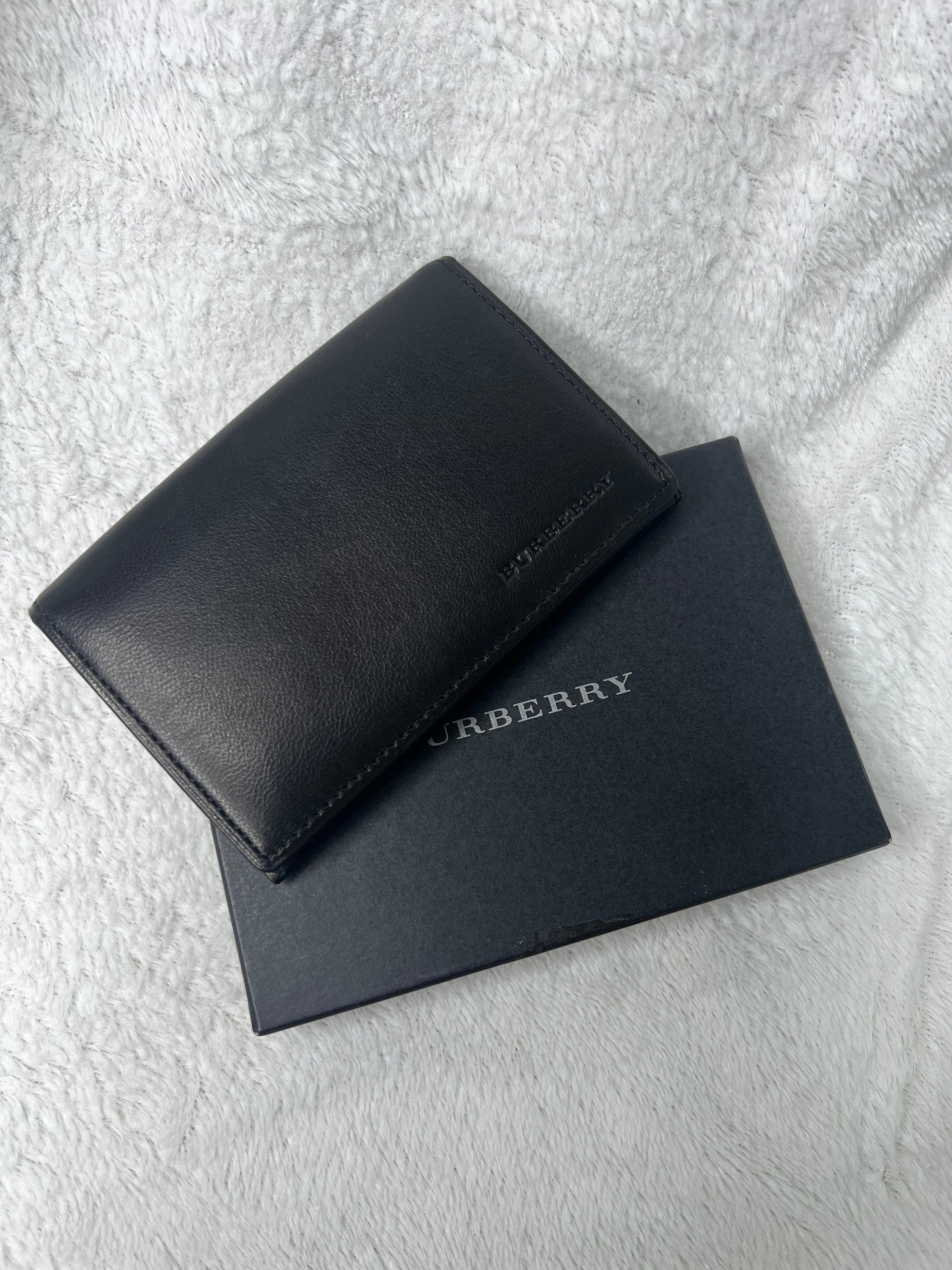 Burberry Ekd Folding Card Case in Blue for Men